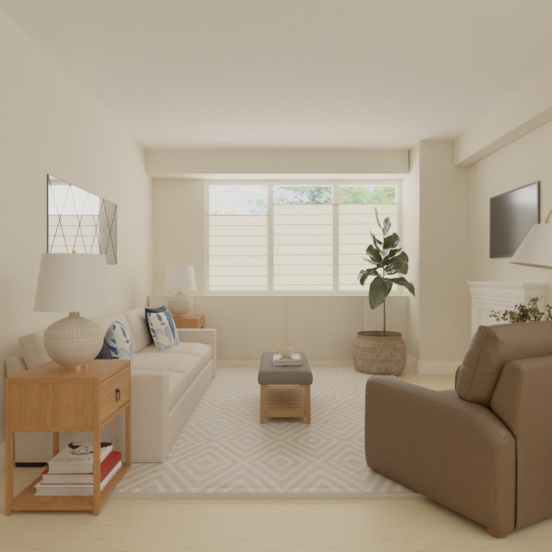 Classic, Coastal Living Room Design by Havenly Interior Designer Angie