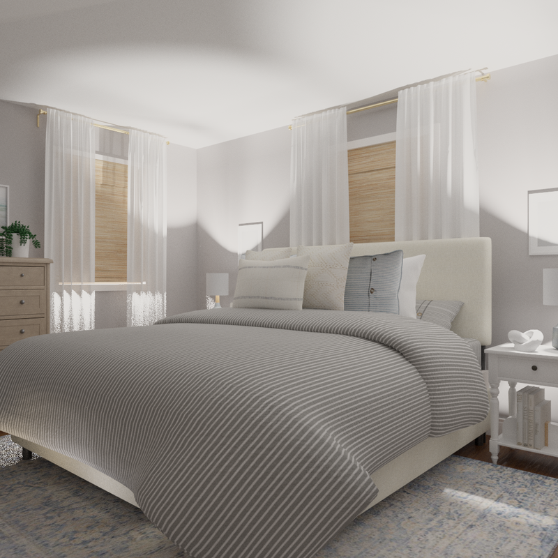 Classic, Coastal, Transitional Bedroom Design by Havenly Interior Designer Kylie