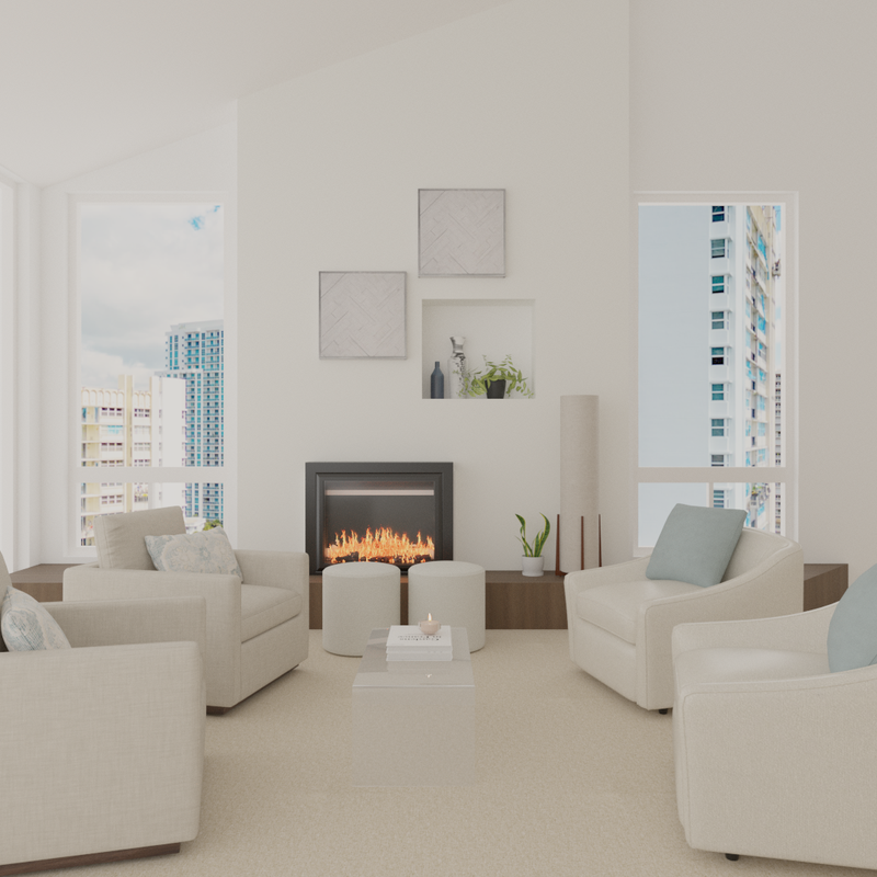 Coastal Living Room Design by Havenly Interior Designer Nicole