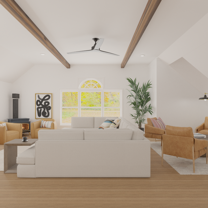 Modern, Eclectic, Transitional Living Room Design by Havenly Interior Designer November