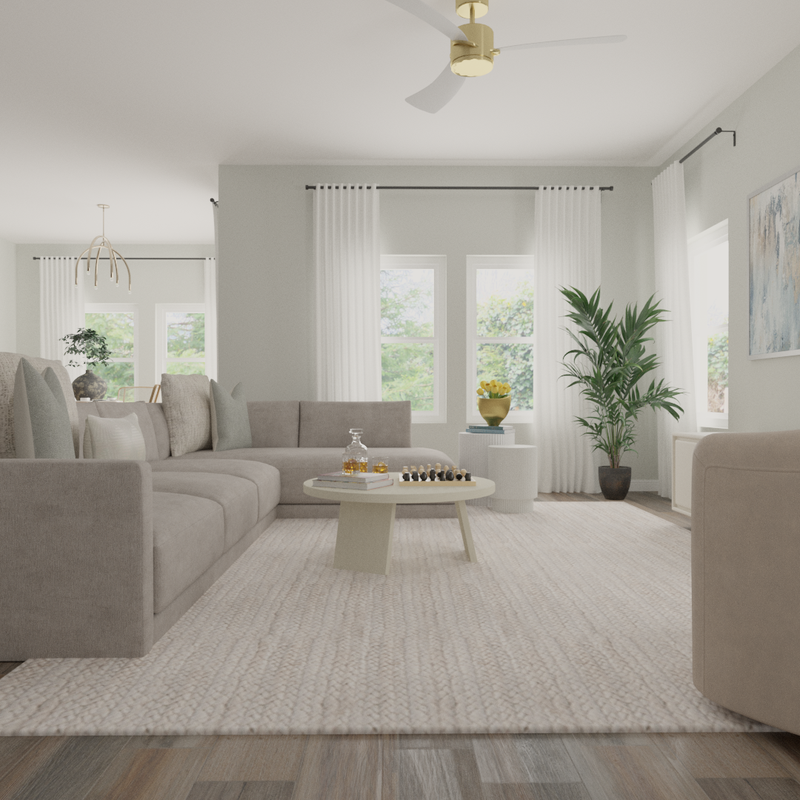 Contemporary, Scandinavian Living Room Design by Havenly Interior Designer Alyssa