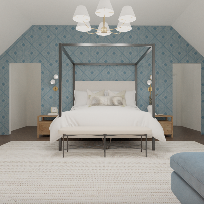 Modern, Transitional, Minimal Bedroom Design by Havenly Interior Designer Vye