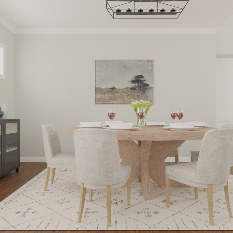 Modern, Traditional, Farmhouse, Transitional Dining Room Design by Havenly Interior Designer Briana