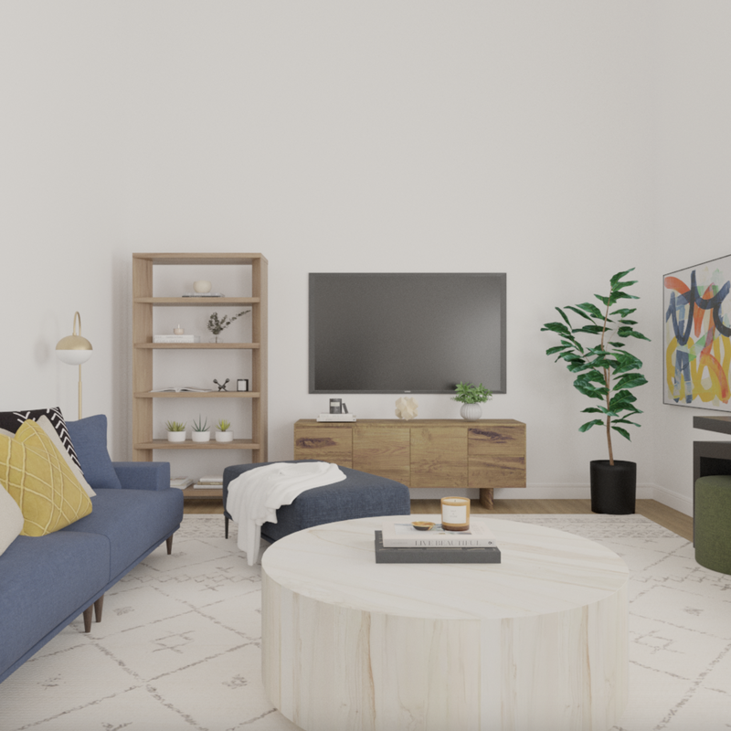 Modern, Scandinavian Living Room Design by Havenly Interior Designer Tara