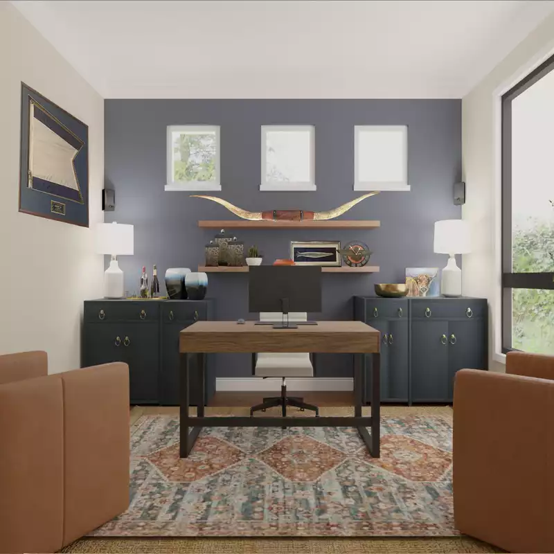 Industrial, Rustic Living Room Design by Havenly Interior Designer Briana