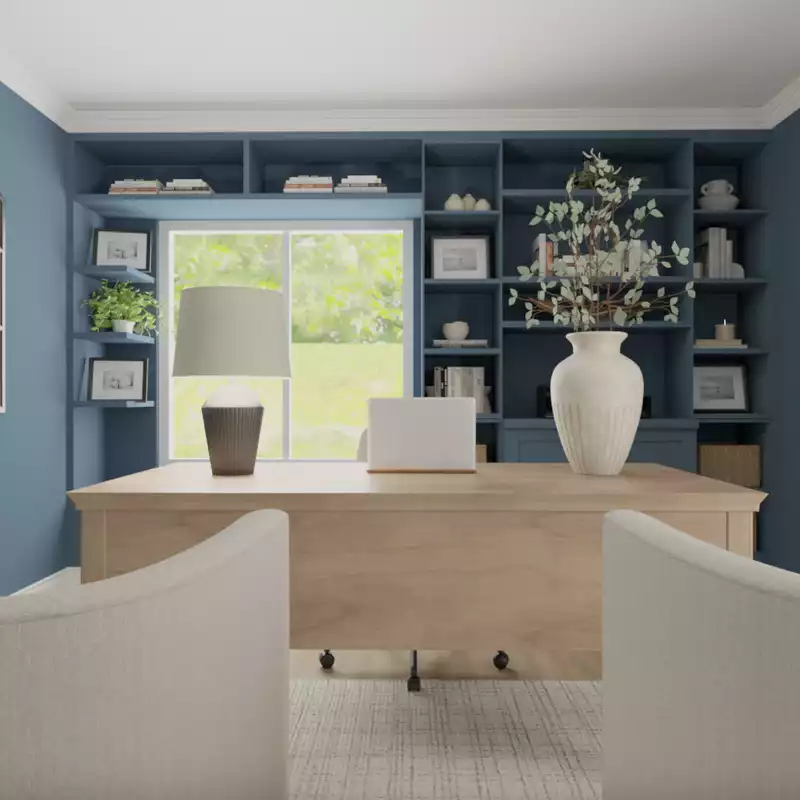 Modern, Classic, Traditional Office Design by Havenly Interior Designer Vye