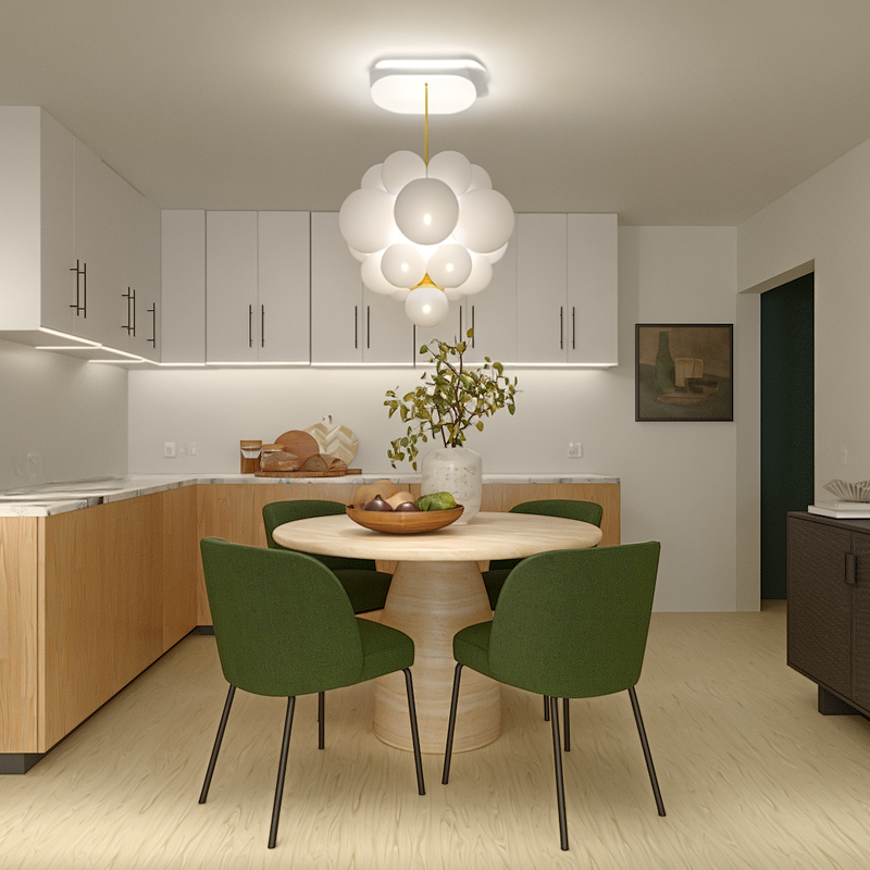 Midcentury Modern Kitchen Design by Havenly Interior Designer Angie