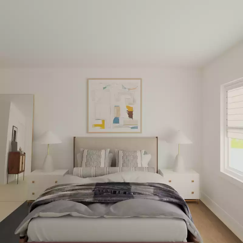 Midcentury Modern Bedroom Design by Havenly Interior Designer Angie