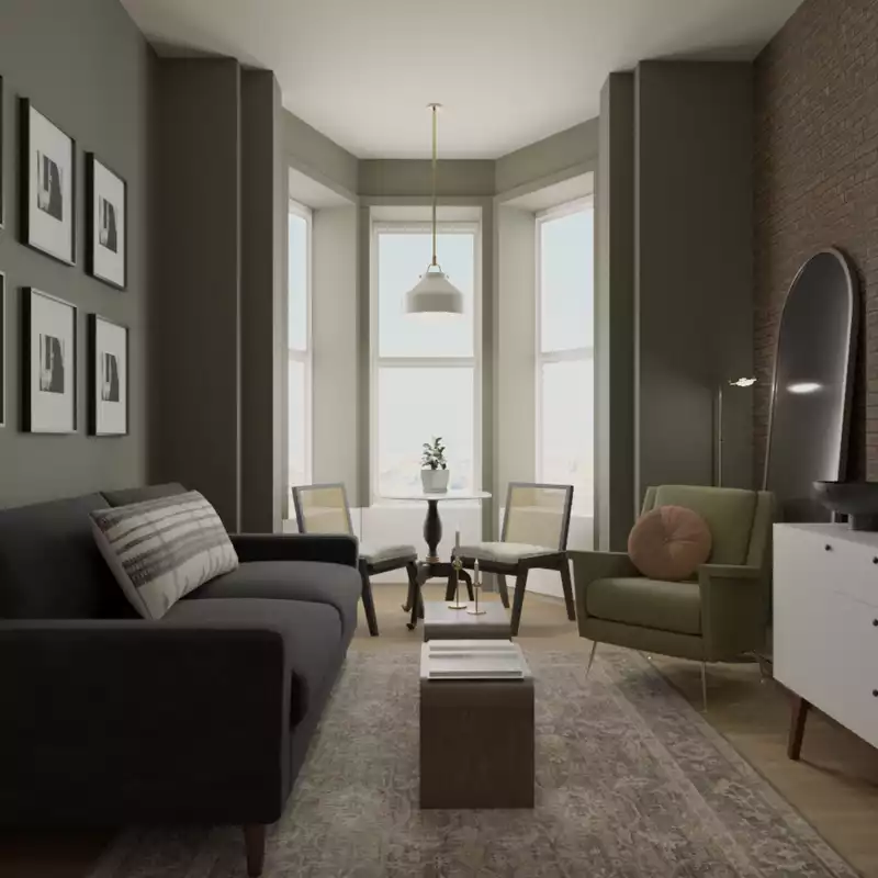Modern, Industrial Living Room Design by Havenly Interior Designer Vye