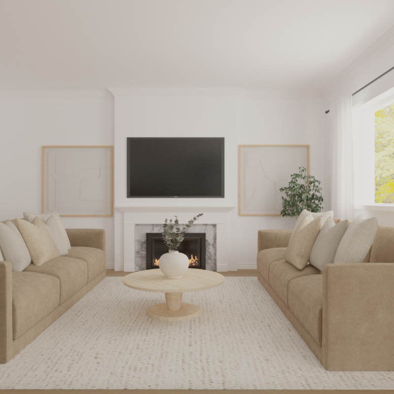 Minimal, Scandinavian Living Room Design by Havenly Interior Designer Tara