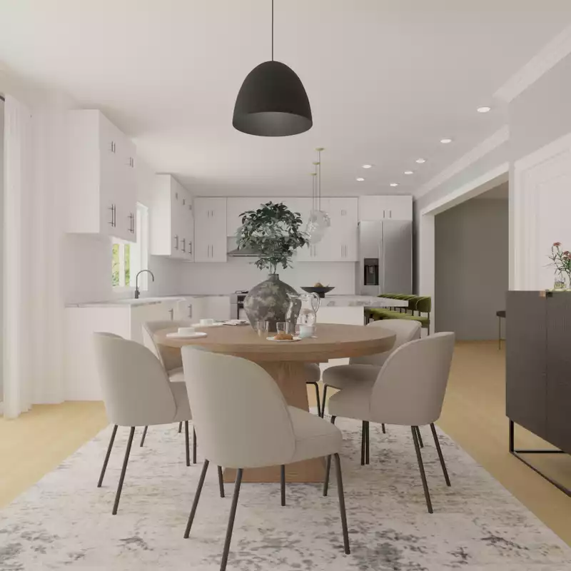 Modern, Classic, Scandinavian Dining Room Design by Havenly Interior Designer Katie
