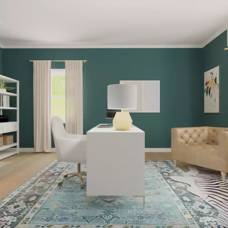 Glam Office Design by Havenly Interior Designer Vye