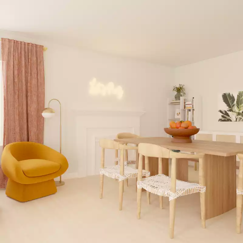 Bohemian Dining Room Design by Havenly Interior Designer Ashley