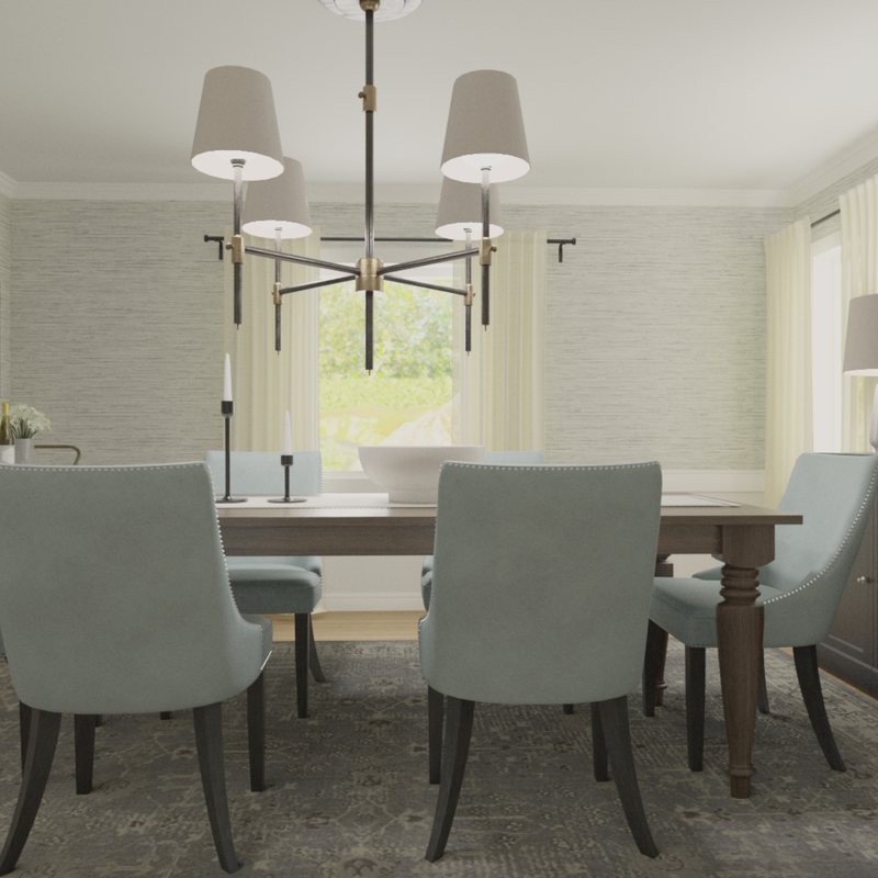 Classic, Traditional, Farmhouse Dining Room Design by Havenly Interior Designer Vye