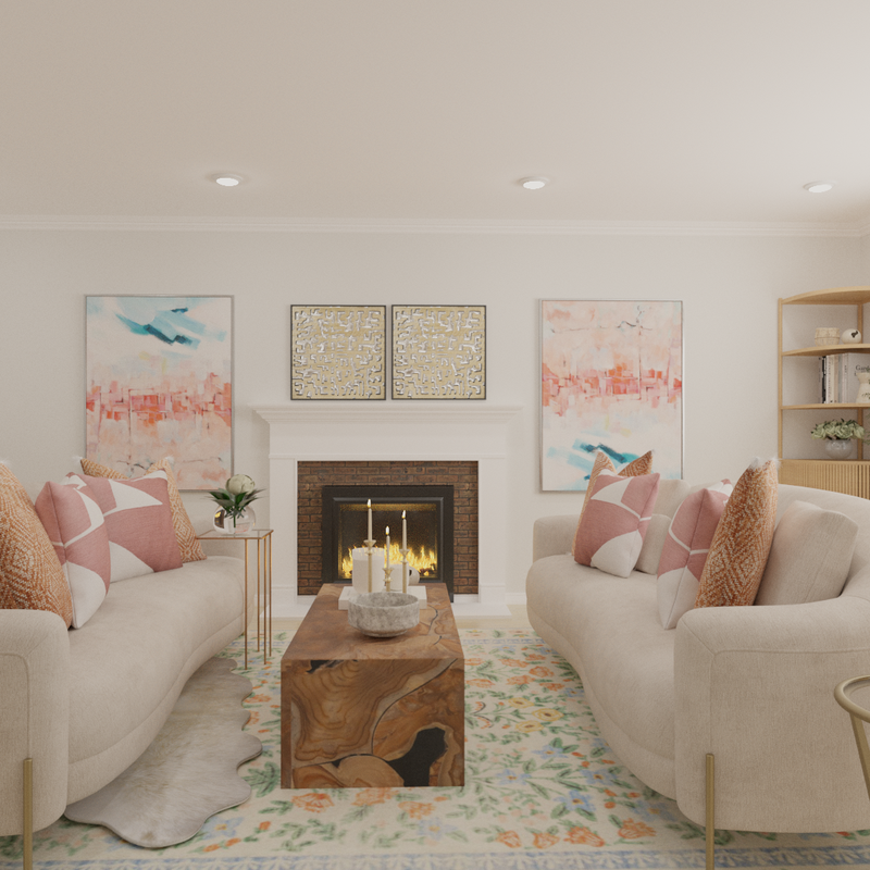Contemporary, Classic, Traditional, Transitional Living Room Design by Havenly Interior Designer Cherish-Joie