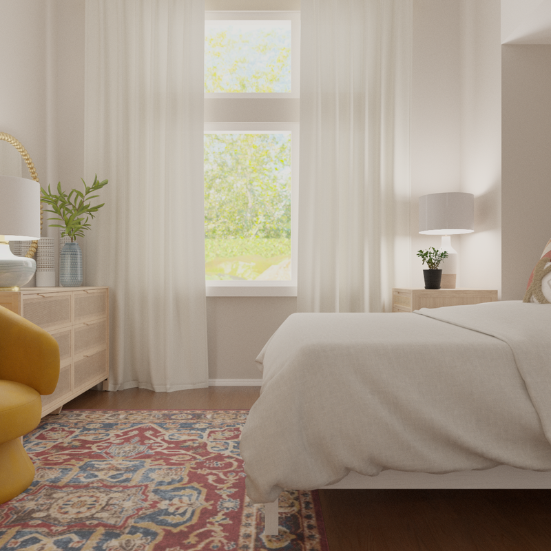 Modern, Bohemian, Midcentury Modern Not Sure Yet Design by Havenly Interior Designer Janie