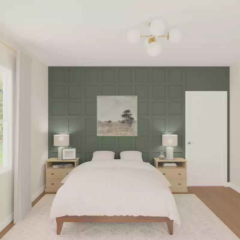 Coastal, Traditional, Transitional Bedroom Design by Havenly Interior Designer Toussaint