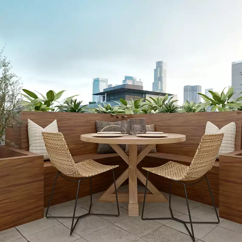 Classic, Transitional Outdoor Space Design by Havenly Interior Designer Alyssa