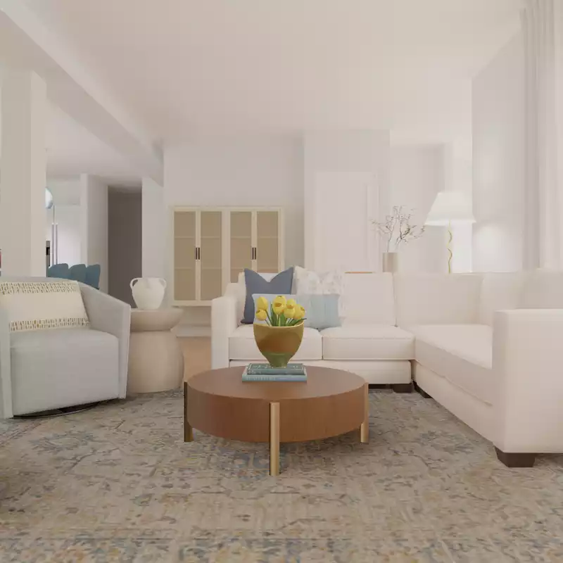 Classic, Coastal, Traditional, Rustic Living Room Design by Havenly Interior Designer Alyssa