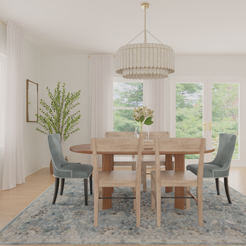Classic, Coastal, Traditional, Rustic Dining Room Design by Havenly Interior Designer Alyssa