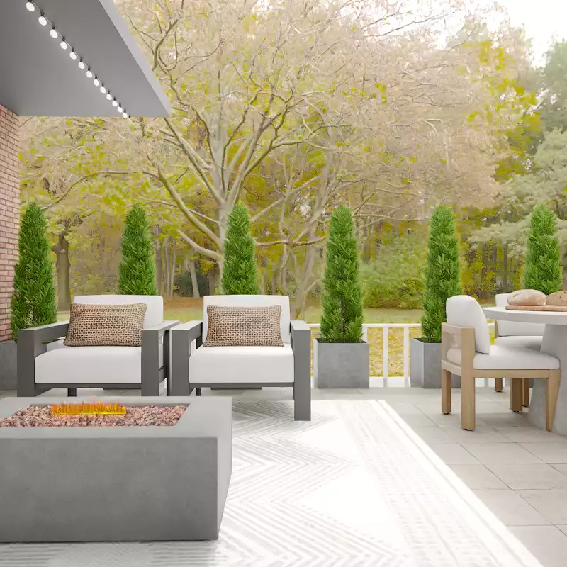 Modern Outdoor Space Design by Havenly Interior Designer Alyssa