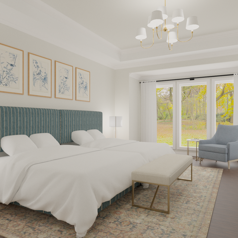 Classic, Glam, Global Bedroom Design by Havenly Interior Designer Shahana