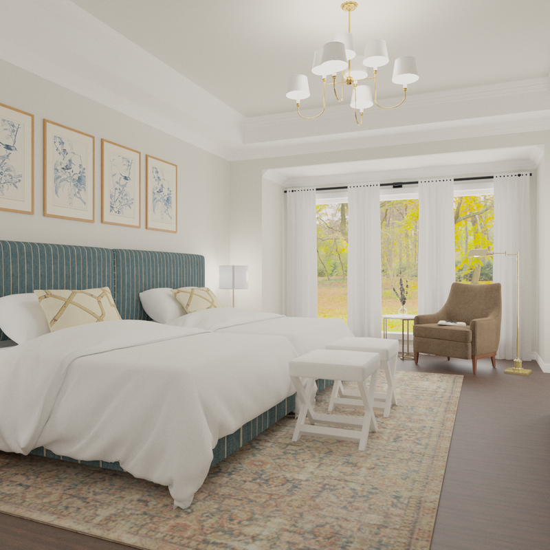Classic, Glam, Global Bedroom Design by Havenly Interior Designer Shahana