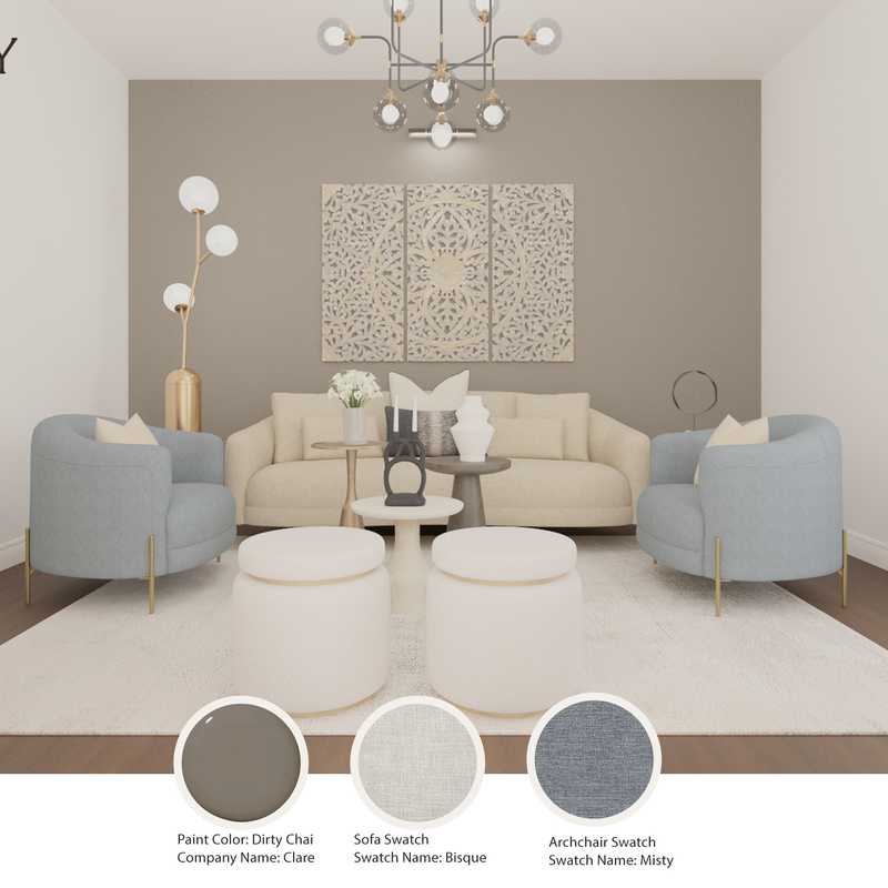 Contemporary, Modern, Minimal Living Room Design by Havenly Interior Designer Sana