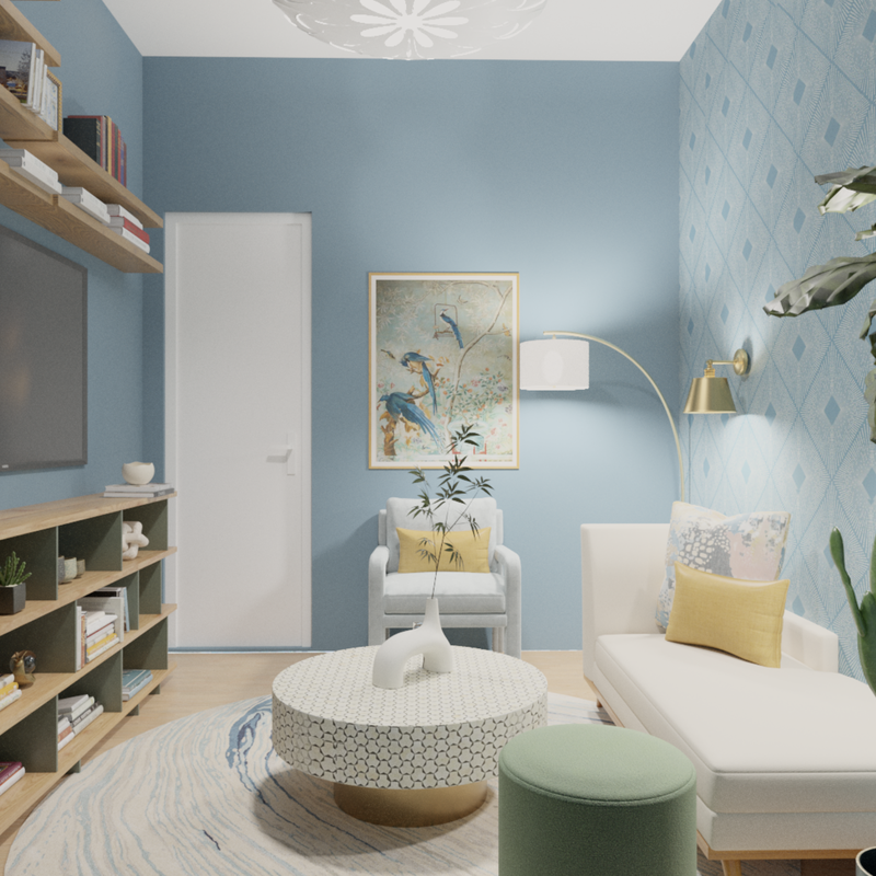 Contemporary, Modern Reading Room Design by Havenly Interior Designer Bibi