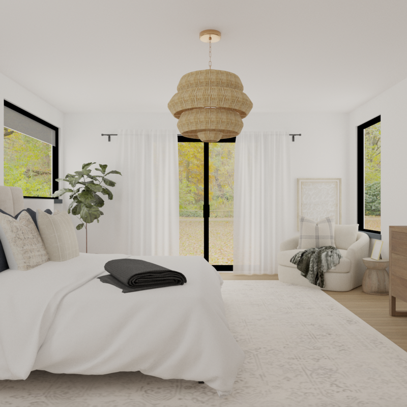 Classic, Bohemian, Transitional Bedroom Design by Havenly Interior Designer Tara