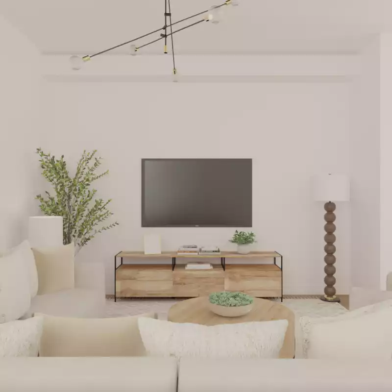 Transitional, Minimal, Scandinavian Living Room Design by Havenly Interior Designer Tara