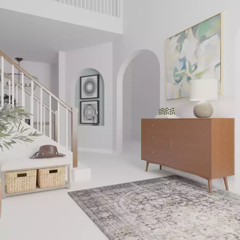 Farmhouse, Rustic, Transitional, Country Entryway Design by Havenly Interior Designer Kait