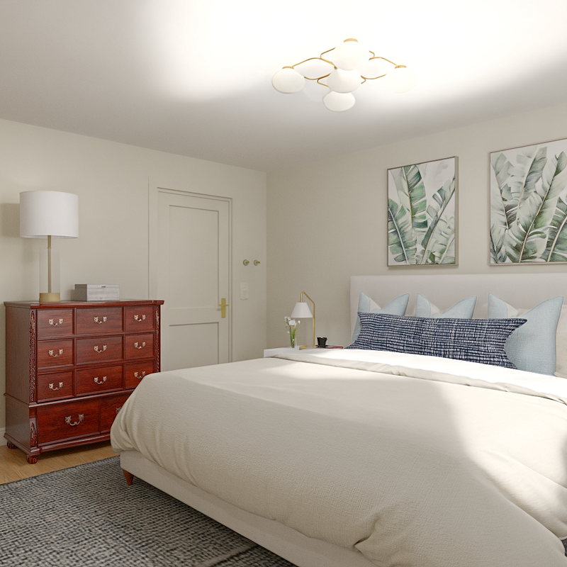 Midcentury Modern Bedroom Design by Havenly Interior Designer Florencia