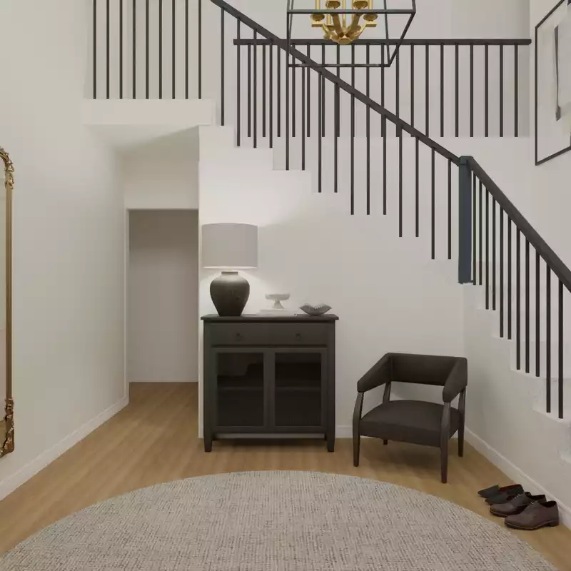 Modern, Transitional Entryway Design by Havenly Interior Designer Christopher