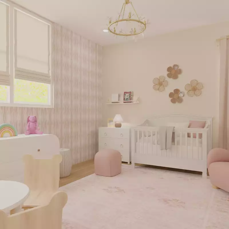 Bohemian, Glam, Transitional, Classic Contemporary Bedroom Design by Havenly Interior Designer Sana