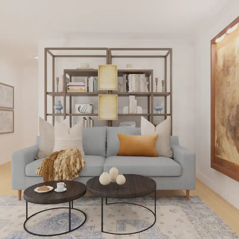 Modern, Classic Reading Room Design by Havenly Interior Designer Ashley