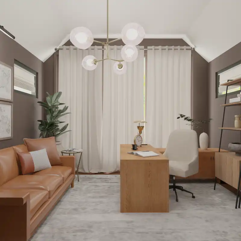 Classic, Transitional, Minimal, Classic Contemporary Office Design by Havenly Interior Designer Sana