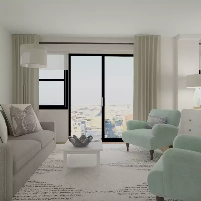 Modern, Coastal Living Room Design by Havenly Interior Designer Vye