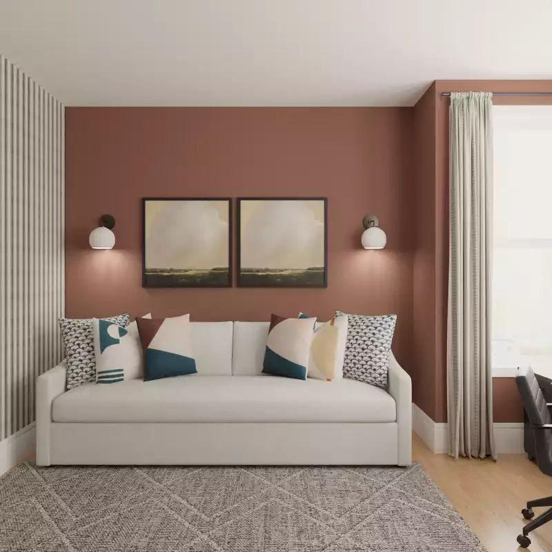 Midcentury Modern Office Design by Havenly Interior Designer Christopher