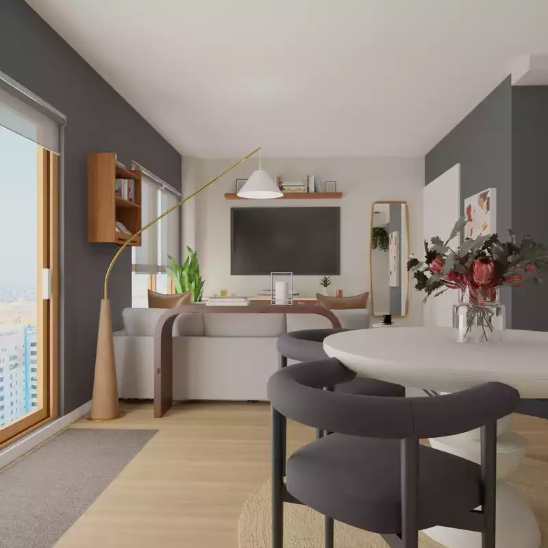 Contemporary, Scandinavian Living Room Design by Havenly Interior Designer James