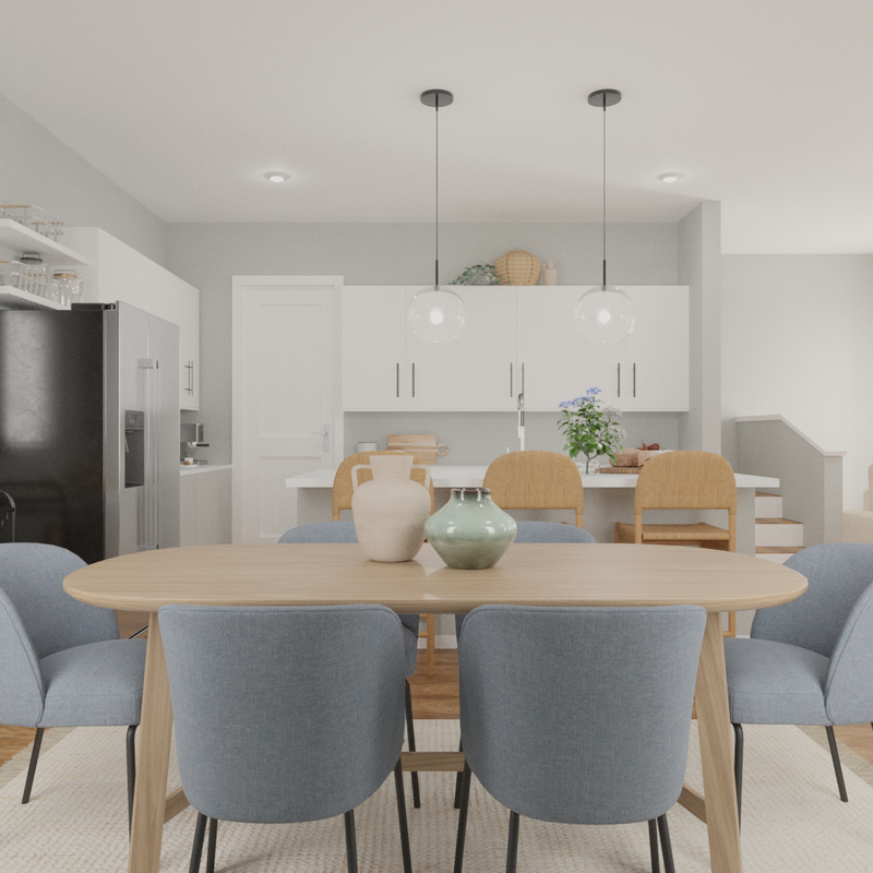 Modern, Coastal, Transitional Kitchen Design by Havenly Interior Designer Roslyn
