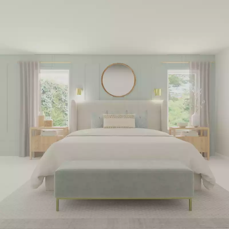 Classic, Coastal, Transitional, Minimal Bedroom Design by Havenly Interior Designer Alyssa