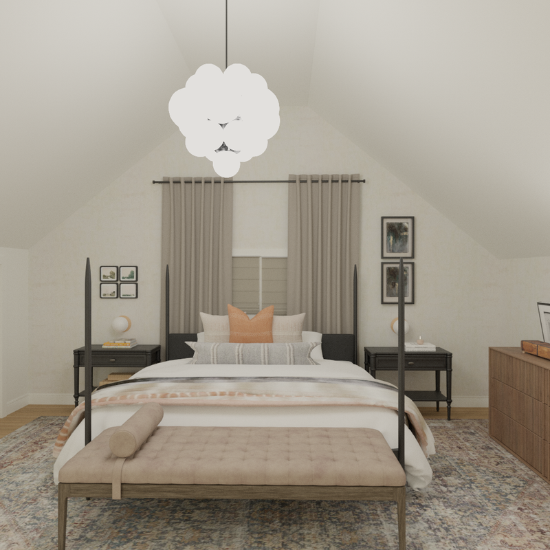 Contemporary, Classic Contemporary Bedroom Design by Havenly Interior Designer Angie