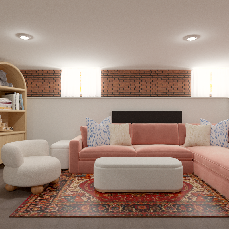 Contemporary Playroom Design by Havenly Interior Designer Ashley