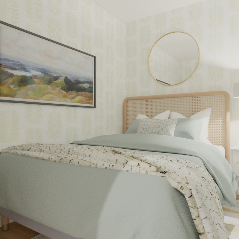 Modern, Bohemian, Scandinavian Bedroom Design by Havenly Interior Designer James
