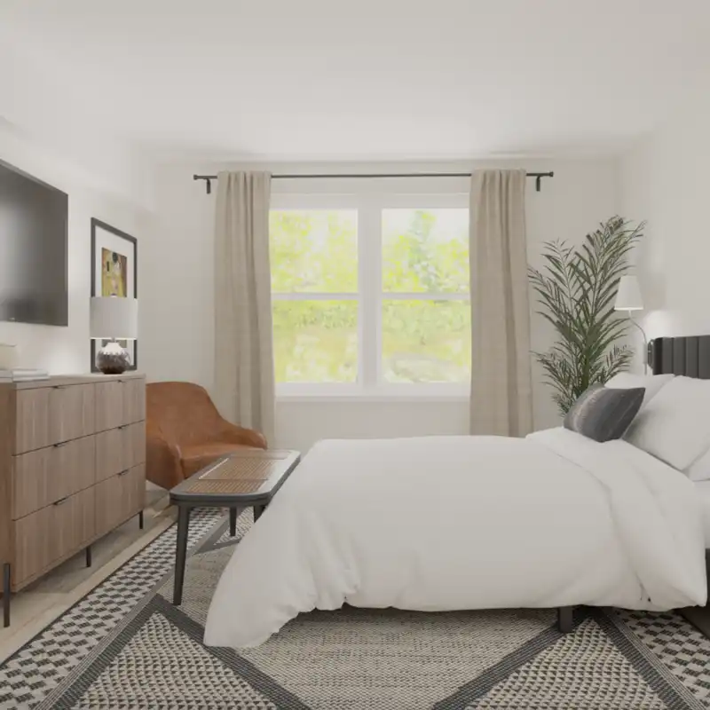 Modern, Transitional, Minimal Bedroom Design by Havenly Interior Designer Vye