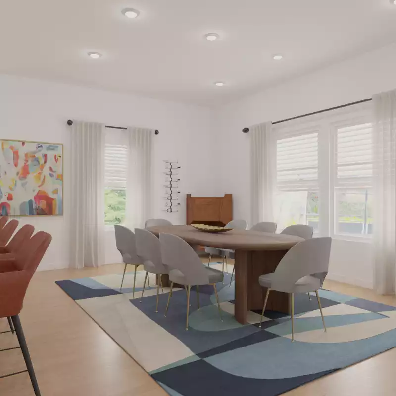 Midcentury Modern Dining Room Design by Havenly Interior Designer Jamie