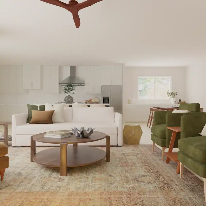 Classic, Traditional, Vintage, Midcentury Modern Living Room Design by Havenly Interior Designer Alyssa