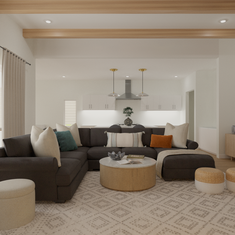 Contemporary, Minimal, Scandinavian Living Room Design by Havenly Interior Designer Sana