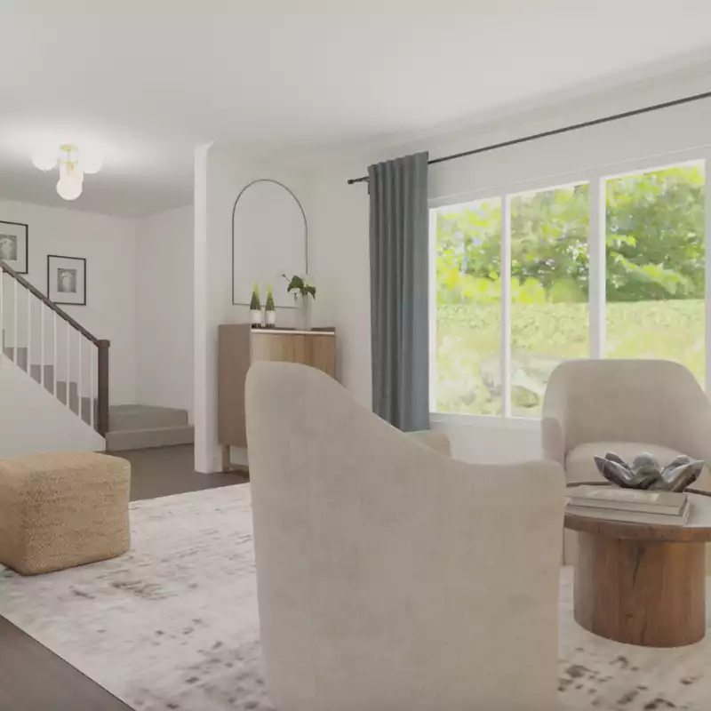 Modern, Bohemian, Coastal Living Room Design by Havenly Interior Designer Vye